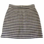 J. Crew Factory 00 Stripe Pleated Front Mini Tweed Skirt Gray Photo 2