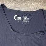 Zyia  Active Women's Racerback Black Tank Silky Ribbed Size XL‎ Photo 1