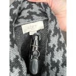 Loft Outlet black & gray houndstooth knit cowl neck poncho sweater Size XS/S Photo 5