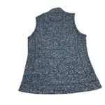 Calvin Klein vest, marled grey knit zip front cowl neck, pockets, sporty Medium Photo 2