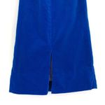 VTG JO DEE Velvet A Line Midi Skirt Royal Cobalt Blue 2 Photo 8