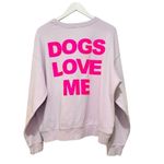 Wildfox New  Dogs Love Me Sweatshirt WF005839 Orchid Patal Purple Pink Sz xxl Photo 8