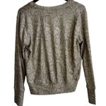 Sundry  Women's Snakeskin Print Wrap Sweater in Sand Size 2 / Medium Long Sleeve Photo 3