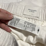 Abercrombie & Fitch White Abercrombie ultra high rise shorts Photo 5