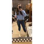 Rachel Parcell Baby Blue Cable Knit Long Sleeve Crewneck Sweater size Small Photo 9