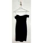 Lulus  Classic Glam Off The Shoulder Dress in Black Size X-Small Photo 4