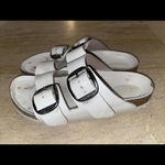 Birkenstock  White Sandals Made In Germany‎ 38 US7 Photo 3