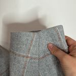 Abercrombie & Fitch heavyweight windowpane wool blend blazer coat light grey XXL Photo 6