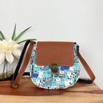 New Small Crossbody bag with cat prints Brown Photo 1