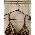 Aqua Green  Women's Twist-Front Swimsuit Leopard Print Size S 4/6 Photo 9