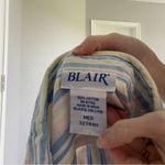 Blair Vintage  Pastel Striped Button Down Top Photo 4