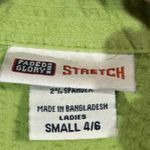 Faded Glory  Sleeveless Blouse Small 4/6 Lime Green Collared Y2K Stretch Top Photo 7