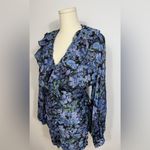 New! Sabina Musayev Long Sleeve Mini Lark Dress in Black Print Sz XS $307 Purple Photo 13