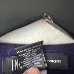 INC International Concepts Navy Blue Fringe Open Front Vest Size M Suede Photo 4