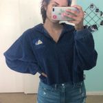 Cropped Pullover Blue Size L Photo 0