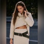 Free People  Milley Reversible sweatshirt Maxi Skirt Set Dusty Himalayan NEW Photo 2