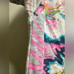 Fresh Produce EUC |  Tropical Print T-Shirt Dress w/ Ruffle | Women’s S/M Photo 2