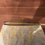 Ann Taylor Women's Yellow White Magnolia Floral Jacquard Pencil Skirt Size 4 Photo 6