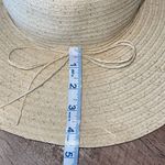 Womens Packable Floppy Woven Wide Brim Beach Straw‎ Sun Hat Cream One Size NWOT Photo 5