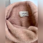 Wilfred  Tie-Front Mock Neck Sweater Alpaca Blend Slouchy Soft Pink Minimalist XS Photo 4