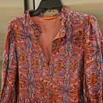 💕OLIPHANT💕 Yoke Long Sleeve Mini Dress ~ Monaco Rose Print Large Photo 8