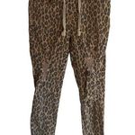 Ymi Leopard Print Distressed Jogger Jeans With Drawstring Waist & Raw Hem By Photo 0