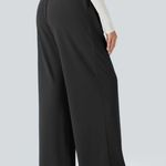 Halara  Flex High Waisted Side Pocket Wide Leg Waffle Work Pant L NWT Photo 1