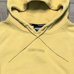 Alphalete Crop Sweatshirt Long Sleeve Hoodie Mustard Yellow Size Medium Photo 3