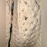 Vintage 80’s Malinmor Hand Knit Wool Cable Knit Fisherman’s Sweater Beige Large Photo 10