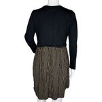 J.Jill Dress Womens Small Black Brown Plaid Purejill Casual Office Bohemian Photo 3