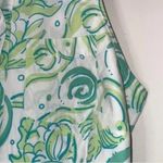 Lilly Pulitzer Green Sleeveless Collared Koi Fish Button Up Dress Photo 2