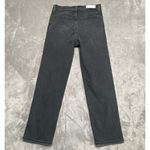 RE/DONE Jeans Womens 30 Black 70s Ultra High Rise Stove Pipe Stretch Button Fly Photo 1