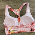 Forever 21 sports bra pink hibiscus tropical floral XS Photo 1