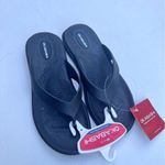 Okabashi Women’s Black Arch Support Non Slip Washable Every Day Sandals Sz M NWT Photo 1