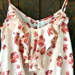 LC Lauren Conrad LC- Lauren Conrad pink floral print spaghetti strap top Photo 1