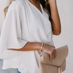 VICI Elton Drape Blouse White Photo 2