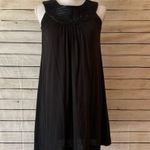 BB Dakota  Black Linen A-Line Mini Dress Photo 0