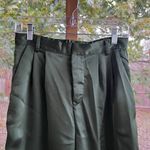 Jason Wu Women's Dark Green Satin Pants Size 2 Photo 2