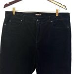 J McLaughlin Womens Black Velvet Stretch Pants Size 14 Minimalist Preppy Neutral Photo 1