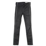 Rag and Bone A7 Rag Bone Jean Tuxedo Stripe Skinny Jeans Women's Size 24 Black Wash Photo 1