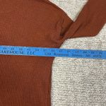 Smartwool  Hoodie Womens XS Waffle Knit Pecan Brown LS Merino Wool Blend Shirt Photo 6