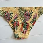 H&M NWOT light yellow floral bikini bottoms size 16 Photo 1