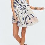 Phil Love  Sleeveless Tie Dye Swing Dress Blue White Size Small NWT Photo 2