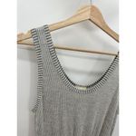 Caution to the Wind Grey White Striped Drawstring Jumpsuit Women's Size Small S Photo 4