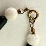 Vintage black white and red mod bead necklace Photo 5