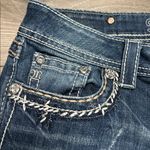 Miss Me  Low Rise Cropped Distressed Stretch Blue Jeans Size 28 Photo 3