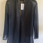 ZARA  Beachwear Black Open‎ Knit Swim Bathing Coverup Dress Womens Medium NEW NWT Photo 0