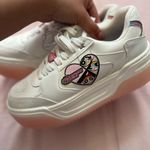 Bershka  x Powerpuff Girls White and Pink Platform Sneakers Photo 1