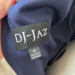 DJ Jaz Navy Dark Blue Lace Cap Sleeve Formal Gown Dress 14 Blue Photo 6