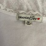 Orange Kiss BNWT  white Tshirt Photo 4